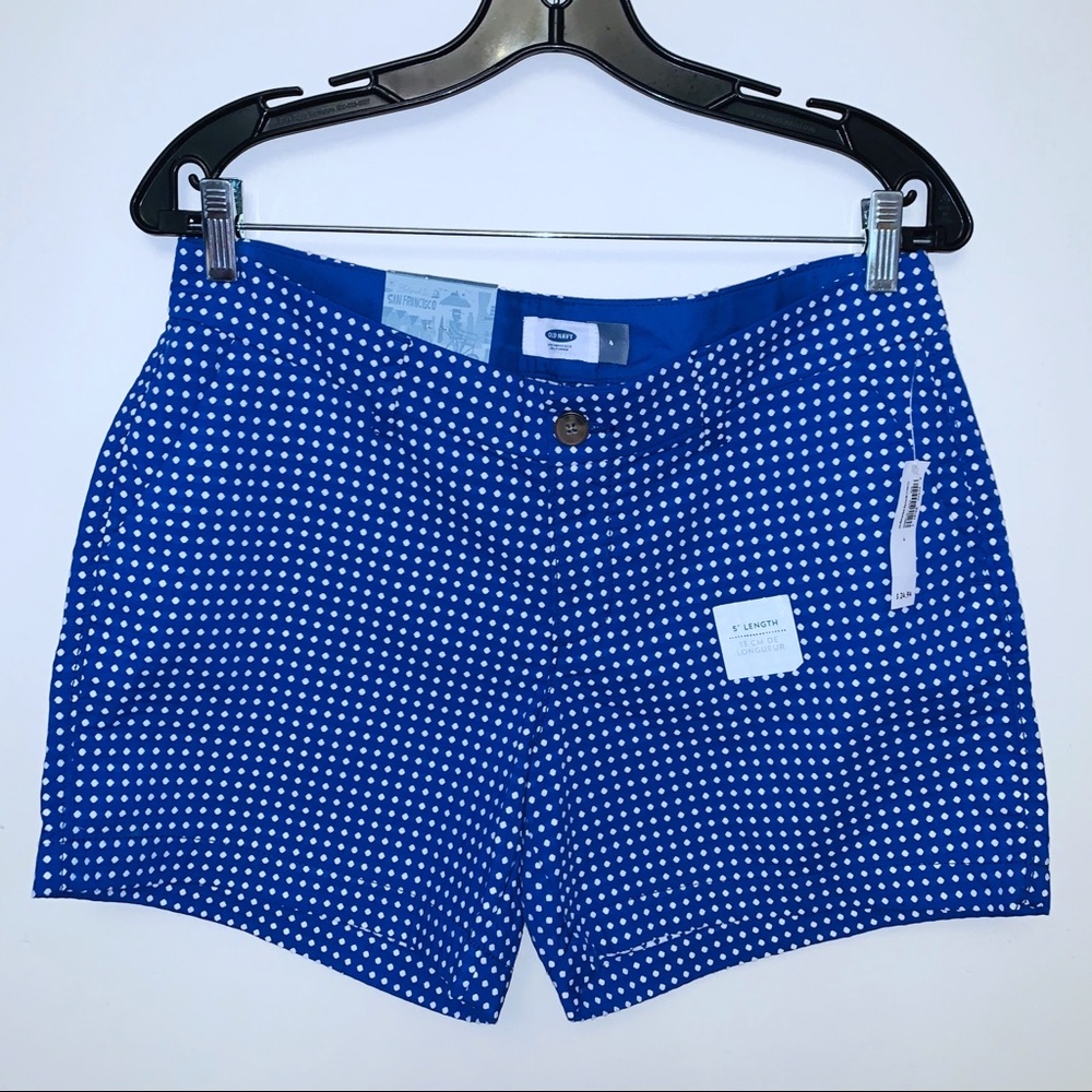 NWT Old Navy Dot Print Chino Shorts Size 4